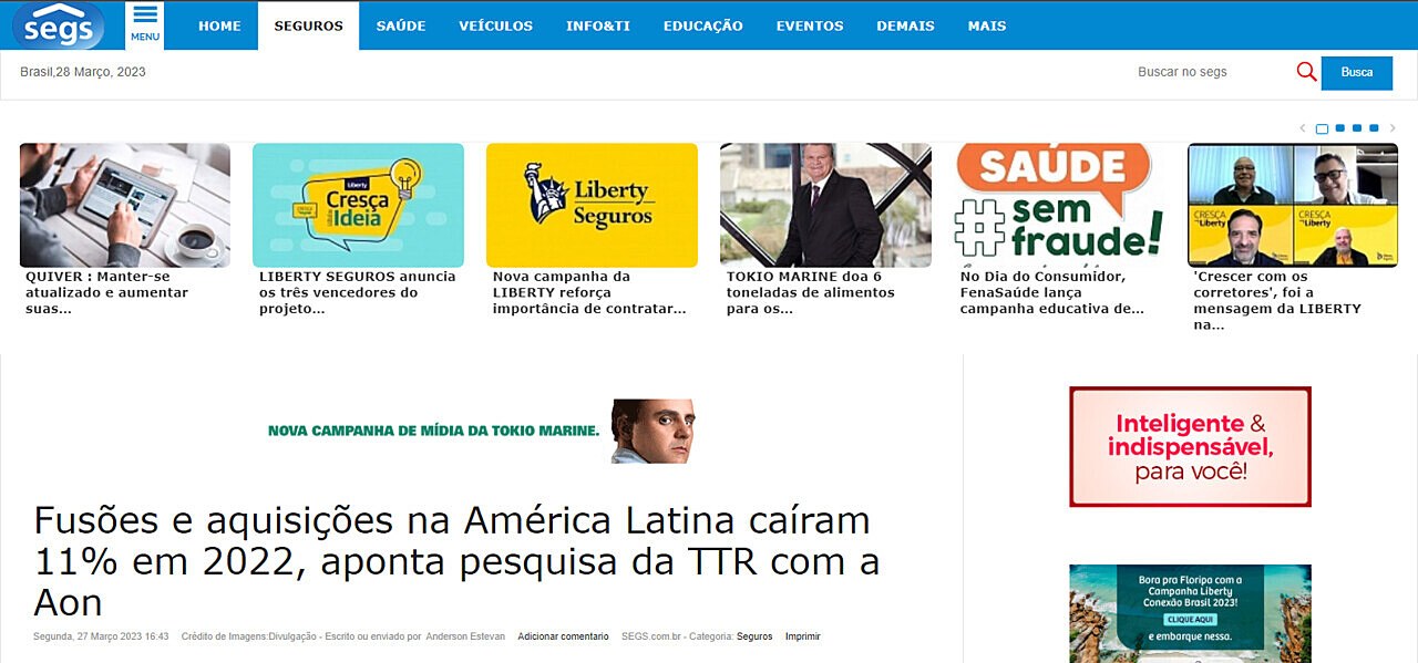 Fuses e aquisies na Amrica Latina caram 11% em 2022, aponta pesquisa da TTR com a Aon